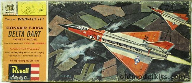 Revell 1/67 Convair F-106A Delta Dart Whip Fly - With Whistle and Streamers, H159-129 plastic model kit
